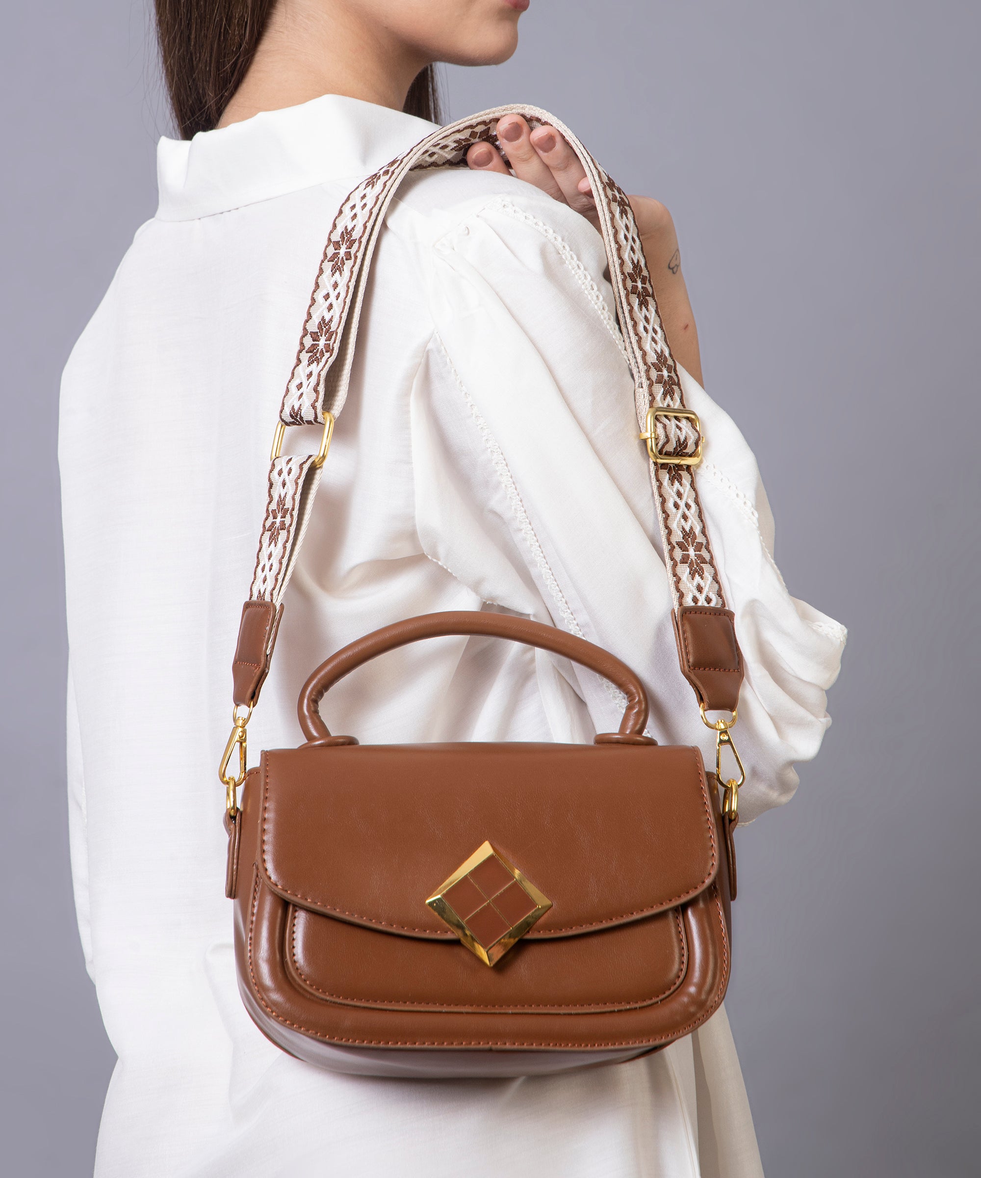 Filauri Top Handle Handbag with Detachable Strap