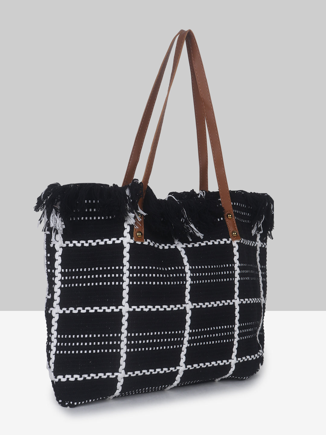 Filauri Fringed Cotton Tote Bag