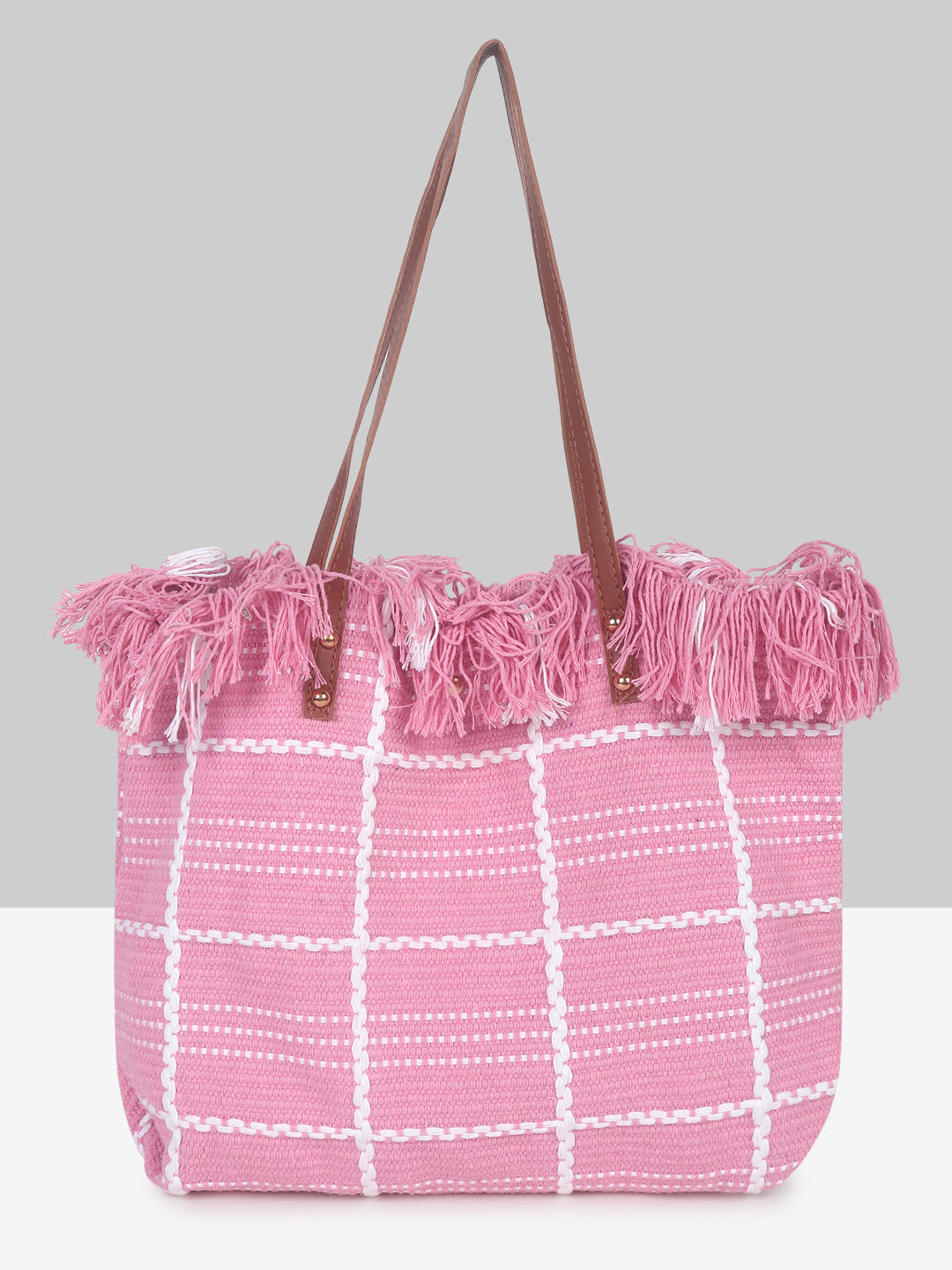 Filauri Fringed Cotton Tote Bag