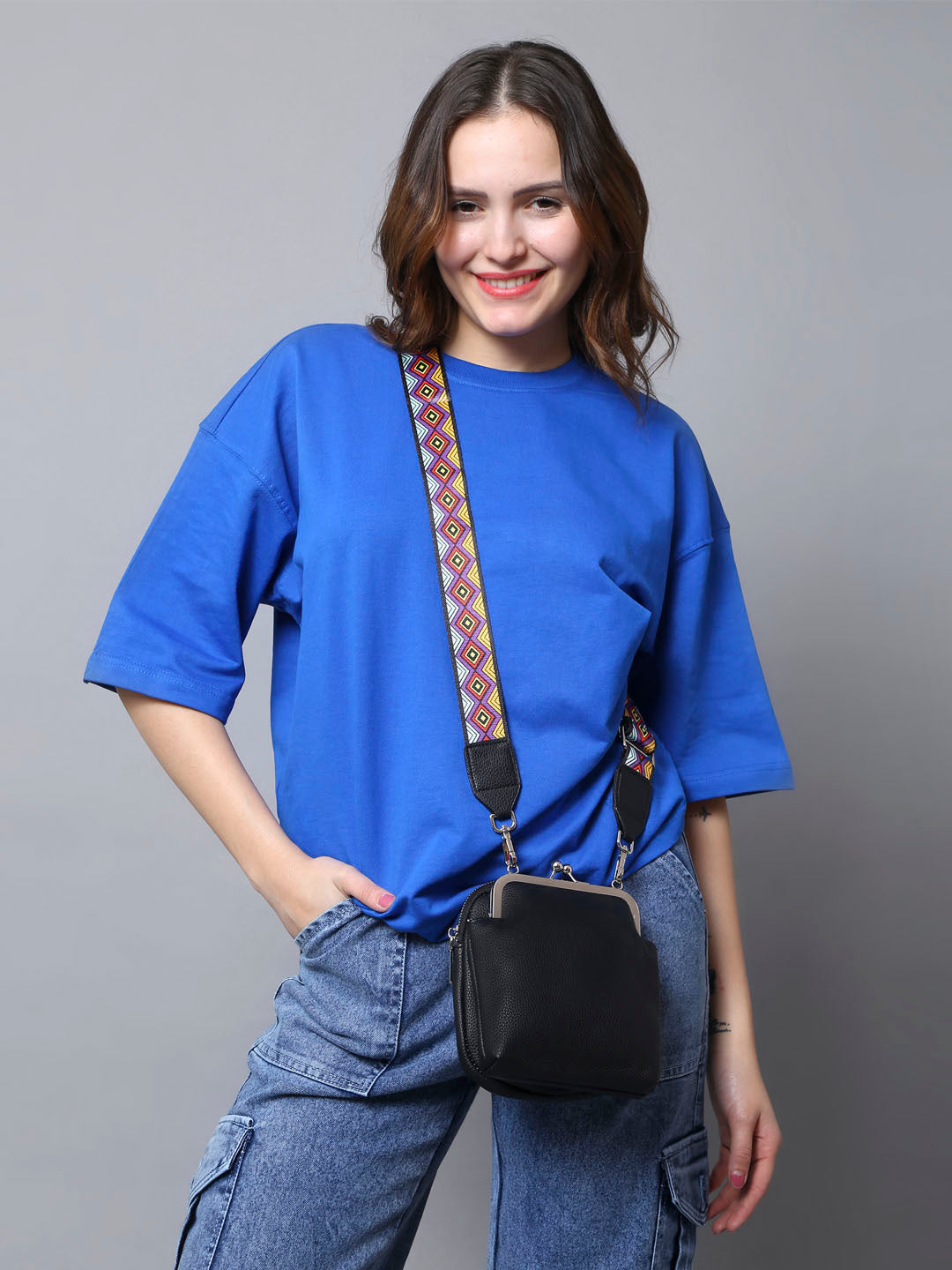 Filauri Viva Sling Bag with Vibrant Strap