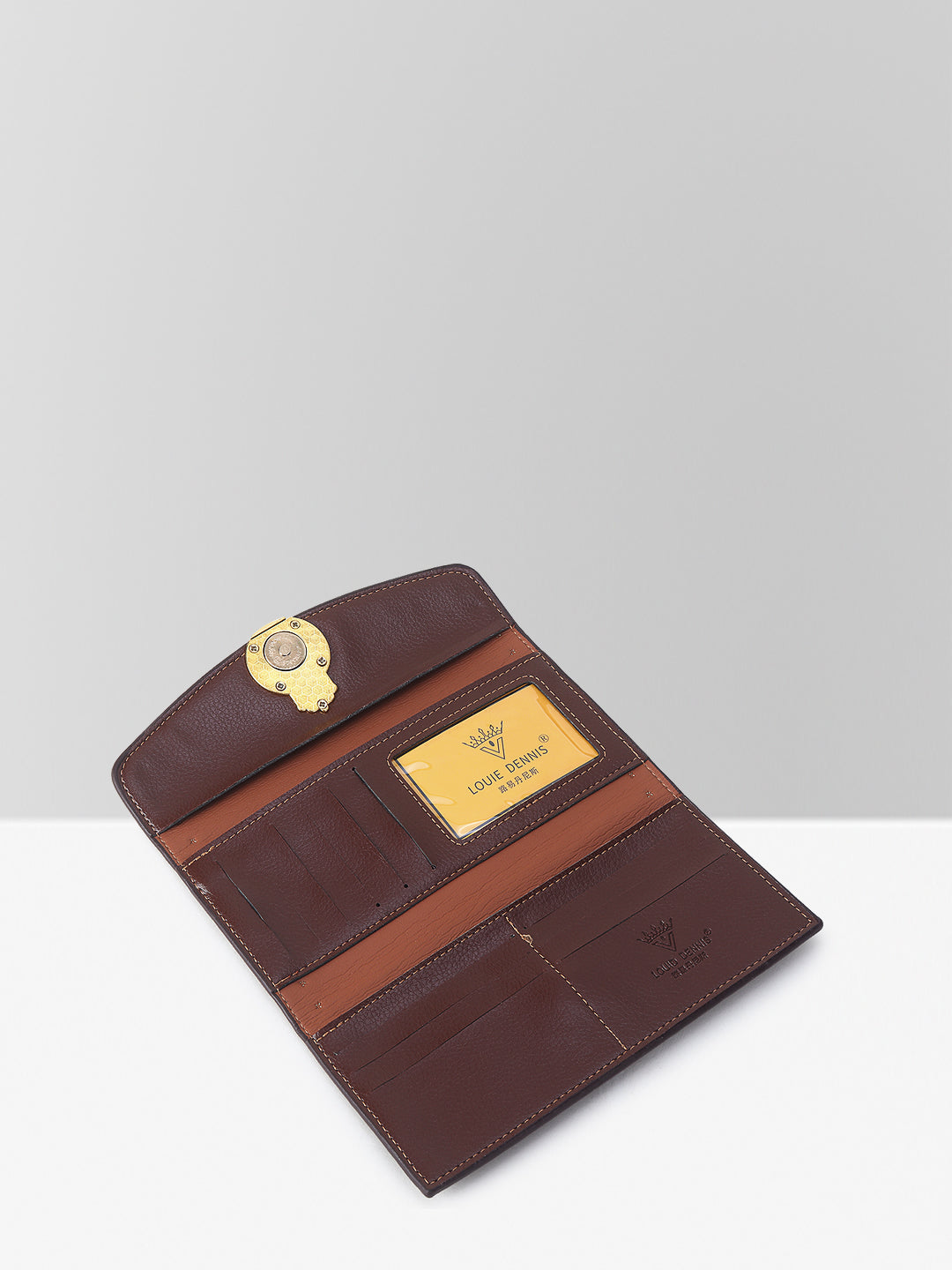 Filauri Elegant Monogram Wallet with Gold Emblem