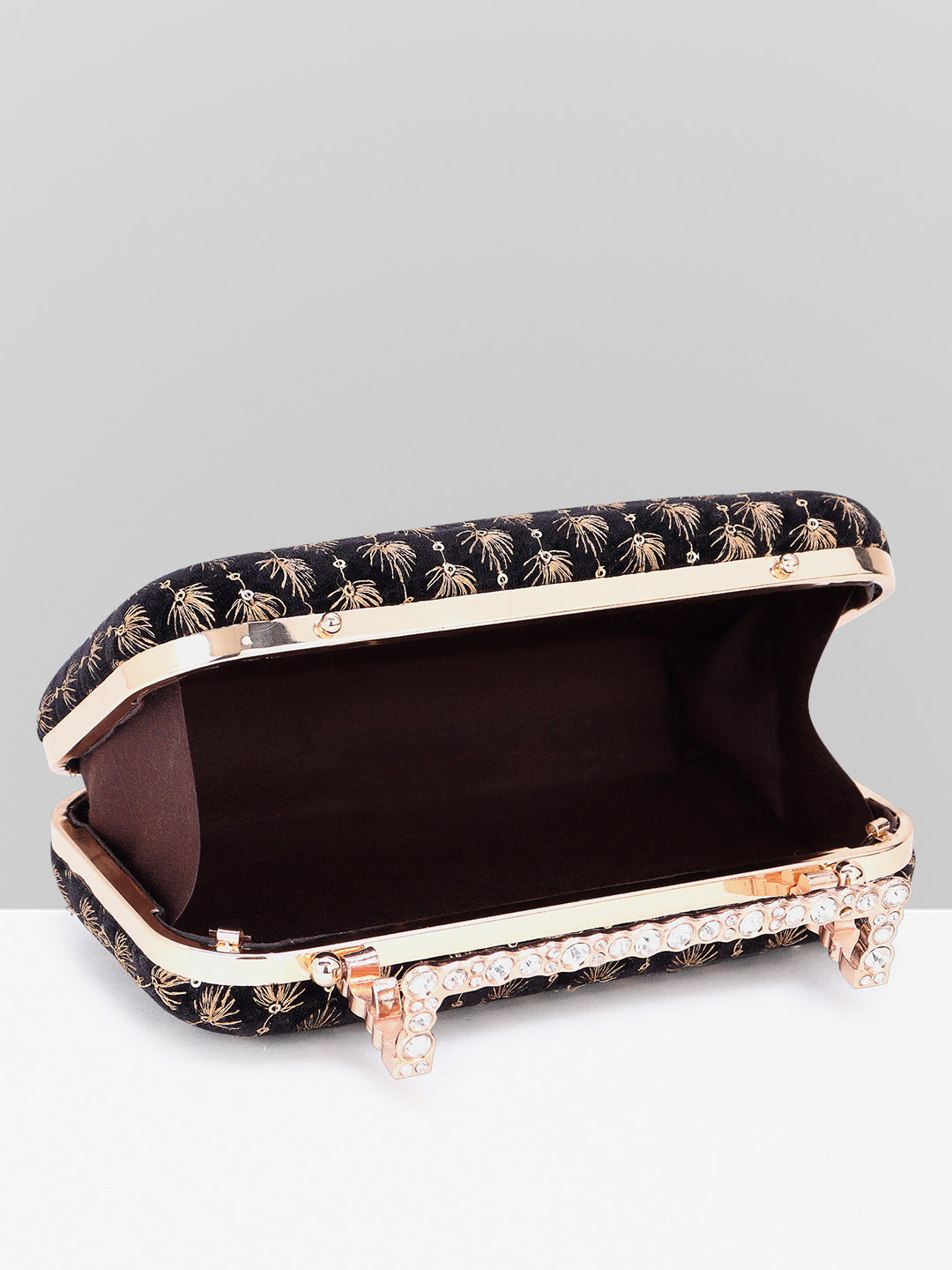 Filauri Velvet Opulence Embroidered Clutch