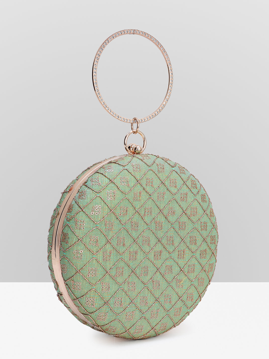 Filauri Enchanted Circle Embroidered Clutch